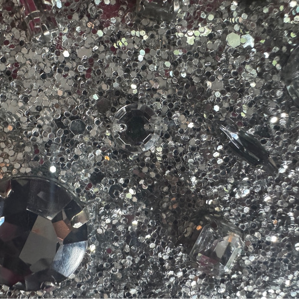 Kate Spade Silver Glitter Clutch - Picture 3 of 9